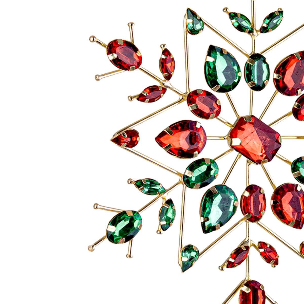 Decorazione Natalizia Fiocco Neve Multicolor cm.ÃƒÂ˜19 |Bizzotto