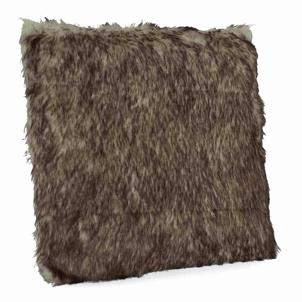 Cuscino Arredo in Tessuto Natale Tartan con Pelliccetta cm.45x45 |Bizzotto