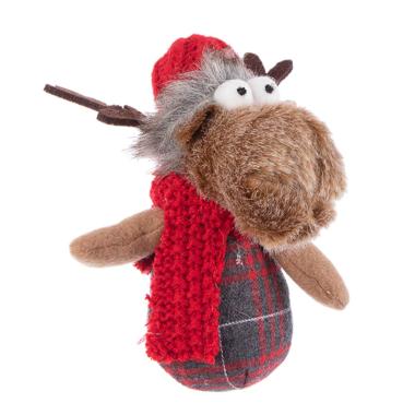 Pupazzo Renna Tessuto con Sciarpa cm.13 | Bizzotto