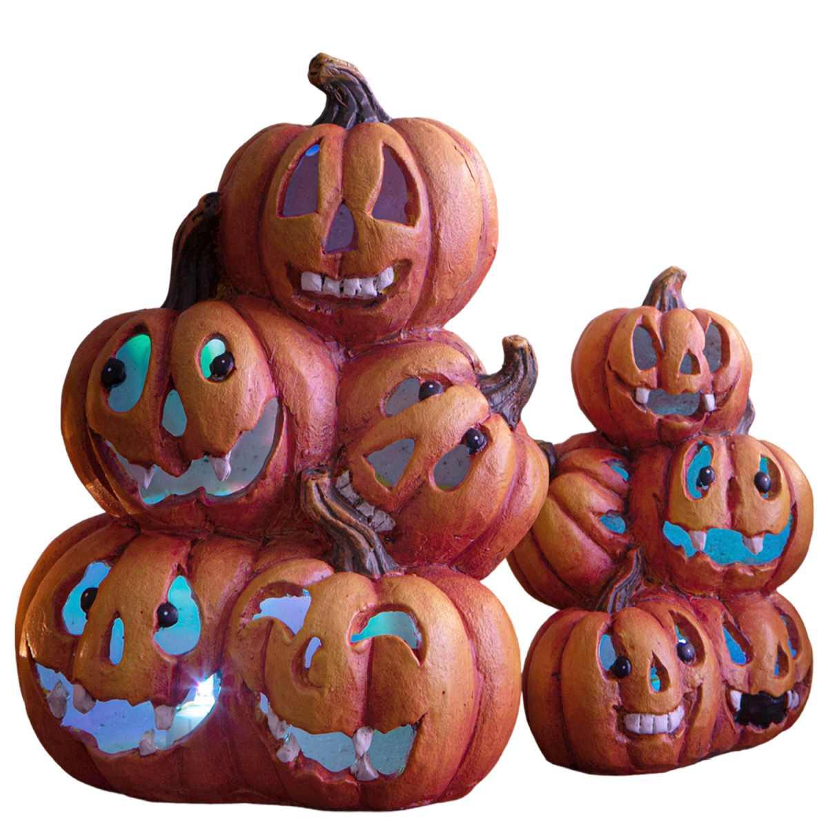 Zucca Resina con Luce Led cm.16x21 |Bianchi Dino