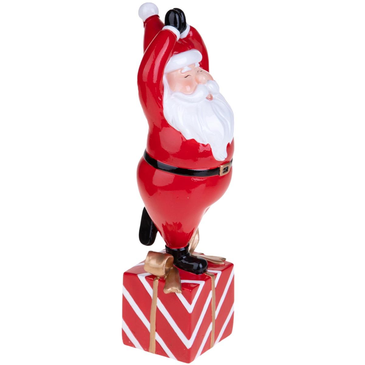 Babbo Natale Resina Yoga con Mani Giunte cm.33 |Bianchi Dino