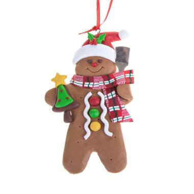 Pallina Natale cm.12 Biscotto Gingerbread |Bianchi Dino