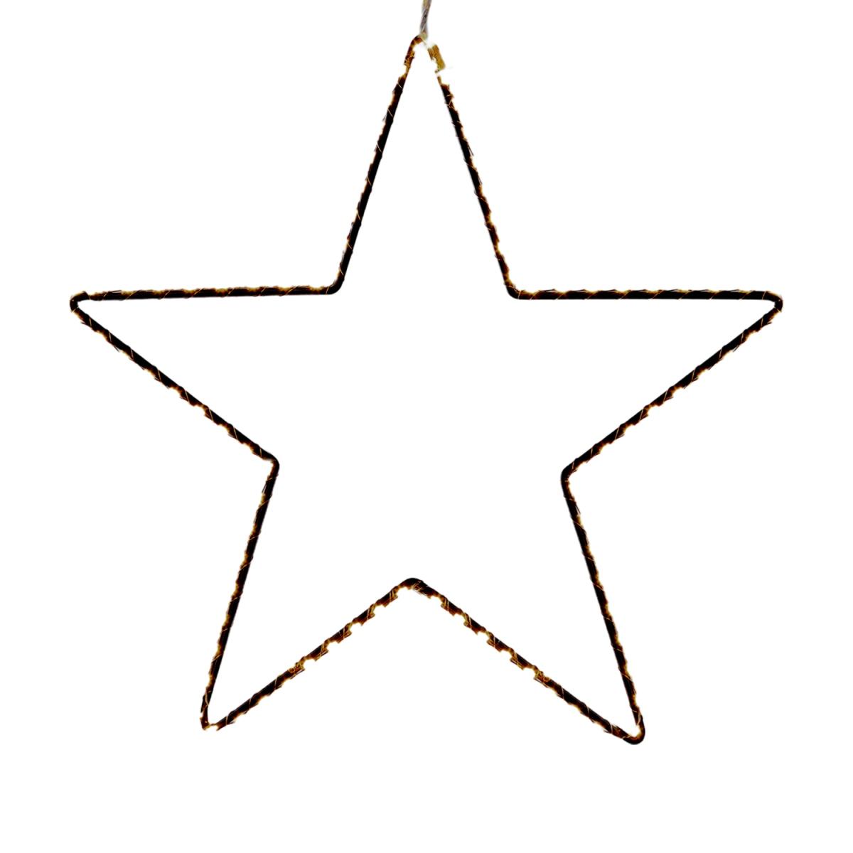 Luci Natale Esterno LED 148 Stella Bianco Caldo cm.ÃƒÂ˜38 |Bianchi Dino