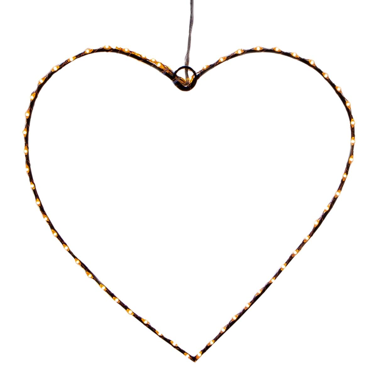 Luci Natale Esterno LED 40 Cuore Bianco Caldo cm.ÃƒÂ˜20 |Bianchi Dino