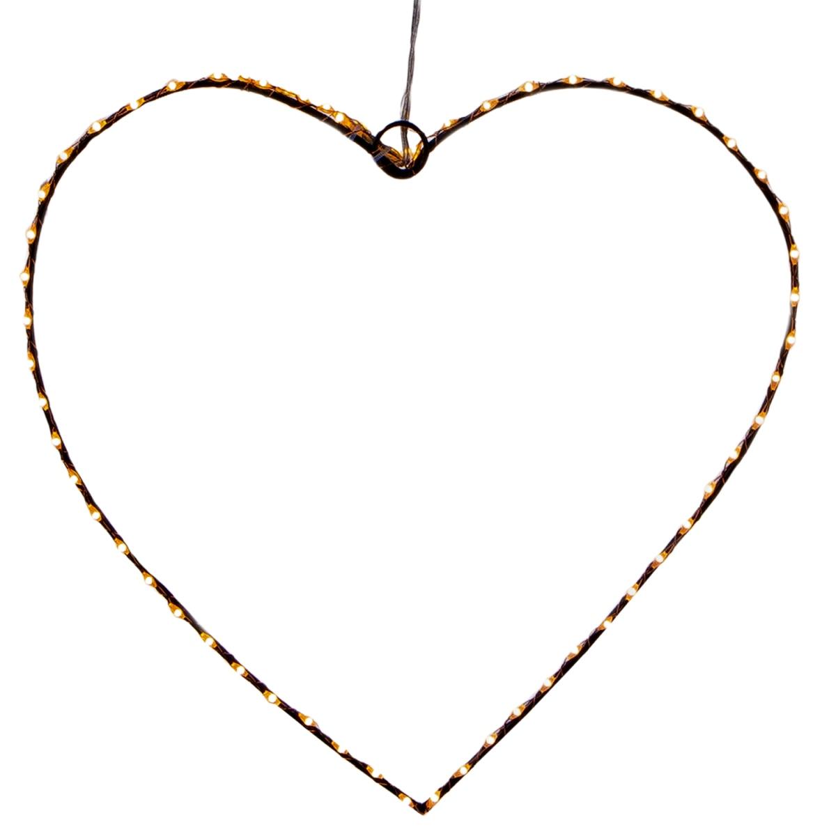 Luci Natale Esterno LED 60 Cuore Bianco Caldo cm.ÃƒÂ˜30 |Bianchi Dino