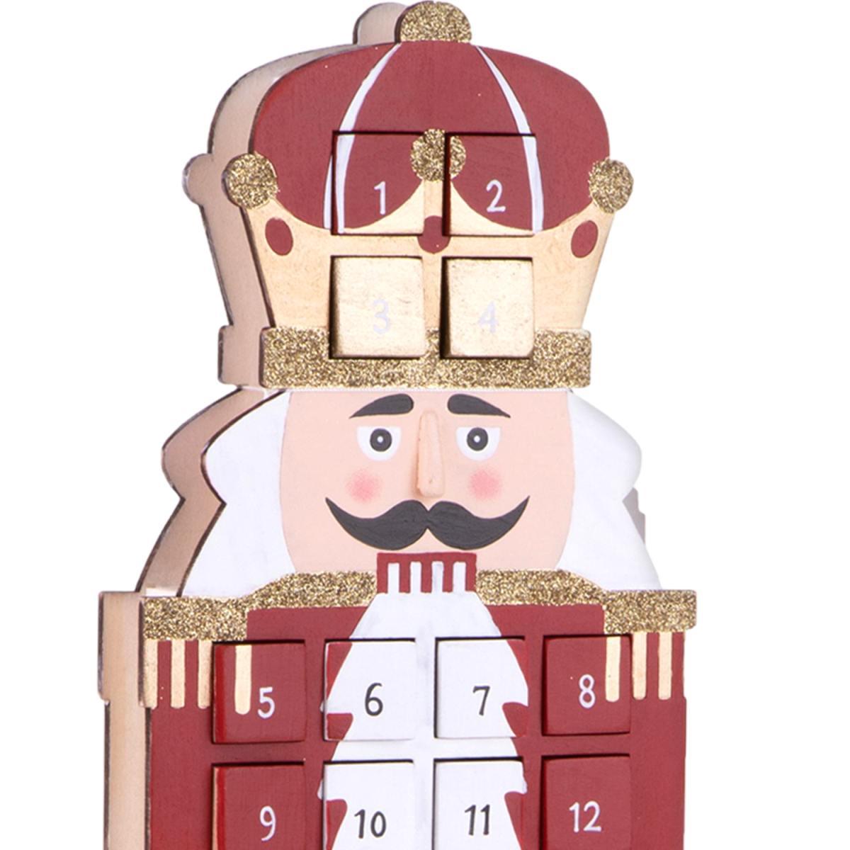 Calendario Avvento Soldatino Legno con Cassetti cm.46,5 |Bianchi Dino