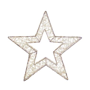 Luci Natale Esterno LED 600 Stella Bianco Caldo cm.40 |Bianchi Dino