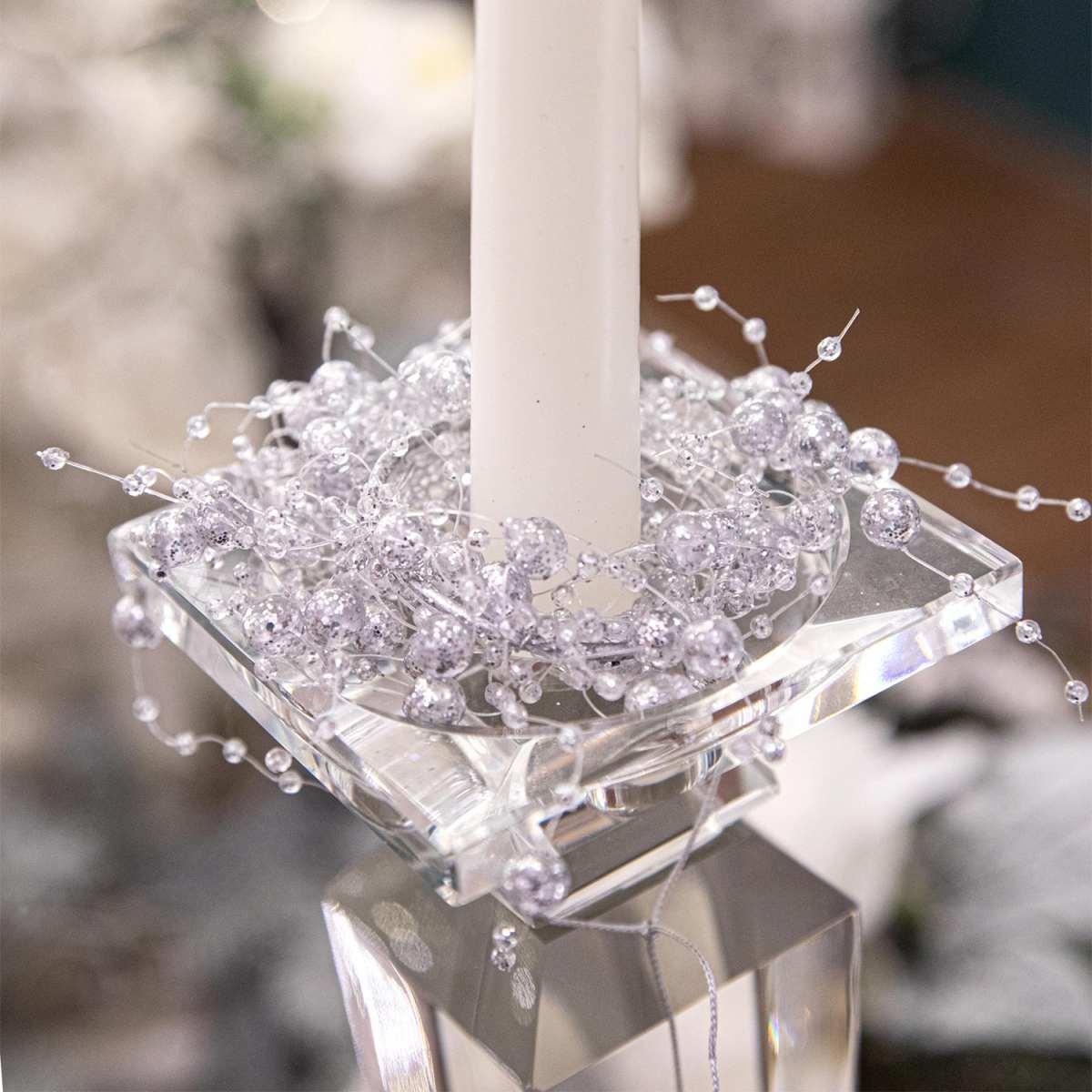 Girocandela con Perle Mini Argento cm.ÃƒÂ˜9 |Bianchi Dino