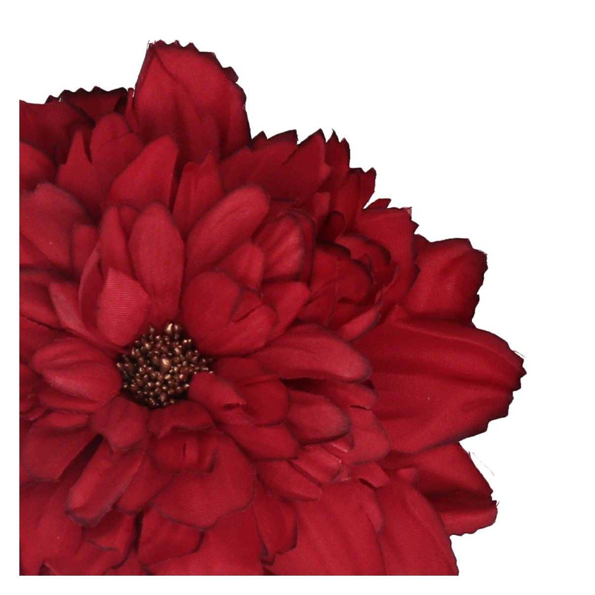 Fiore in Tessuto Rosso cm.16x11 |Vacchetti