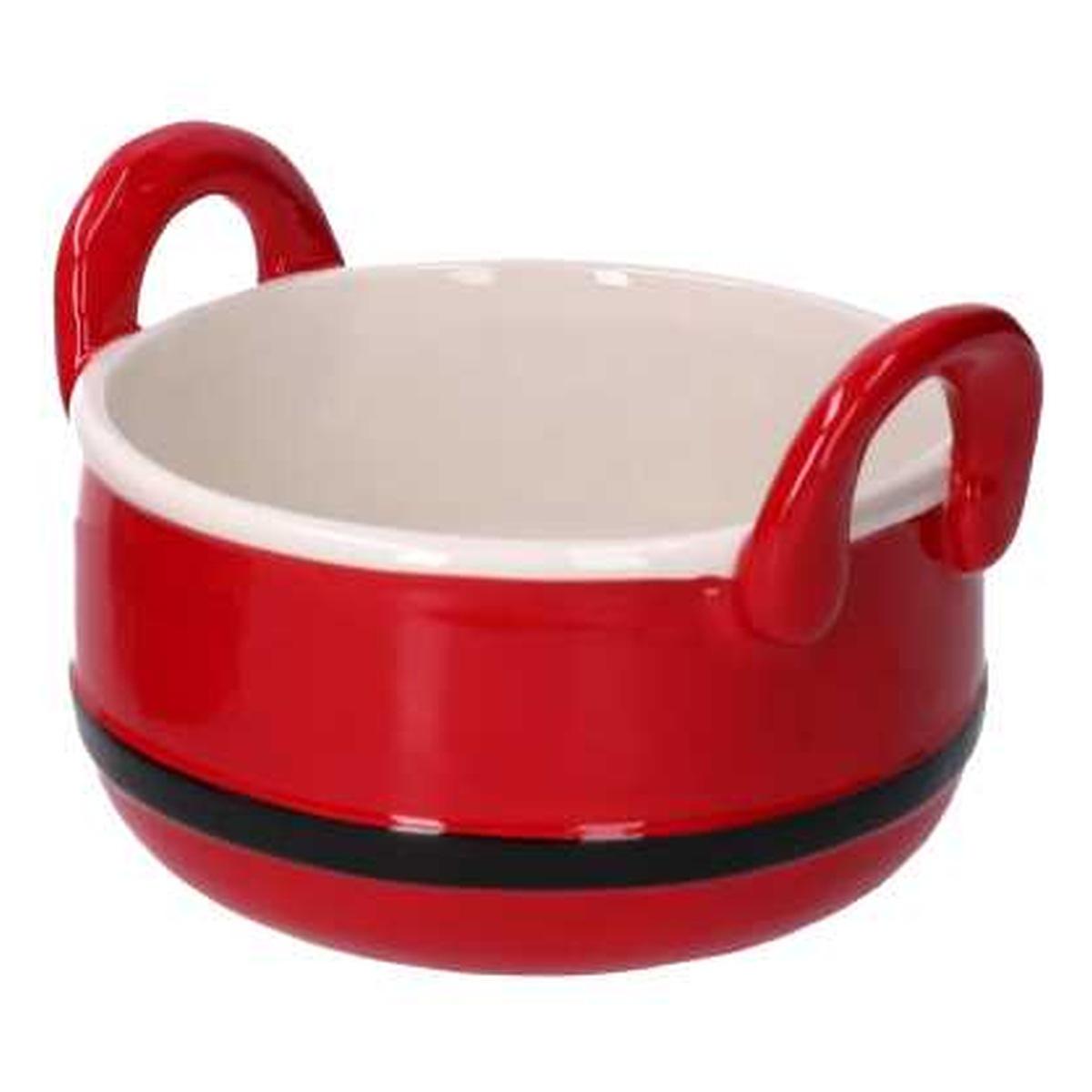 Ciotola Natale Rossa con Manici cm.17,5x11 |Vacchetti