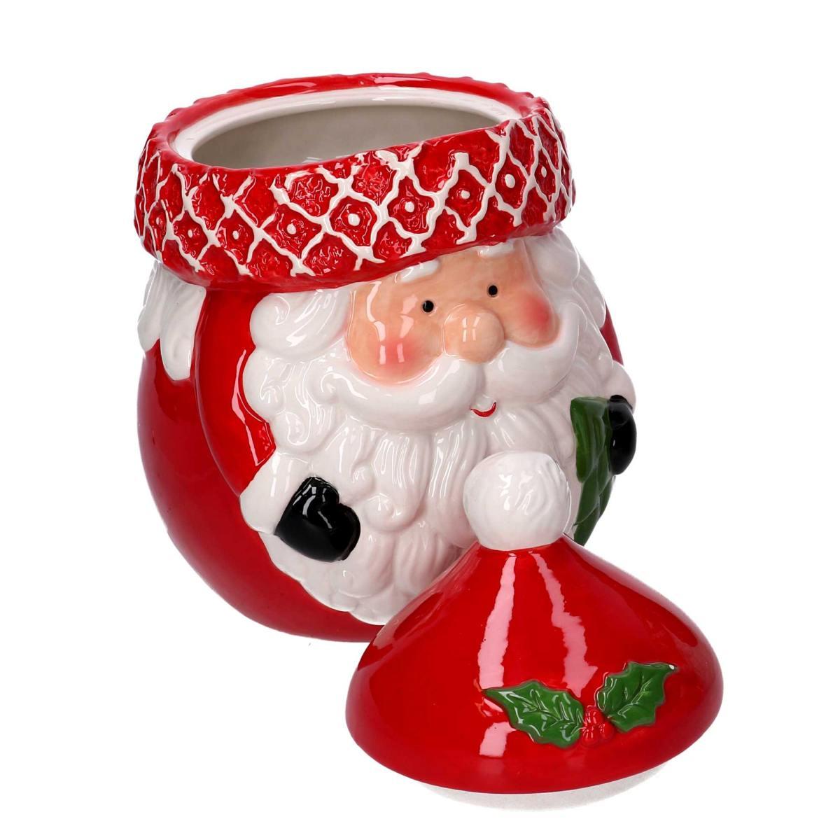Barattolo Natale Ceramica con Babbo Natale cm.24 |Vacchetti