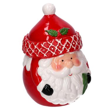 Barattolo Natale Ceramica con Babbo Natale cm.24 |Vacchetti
