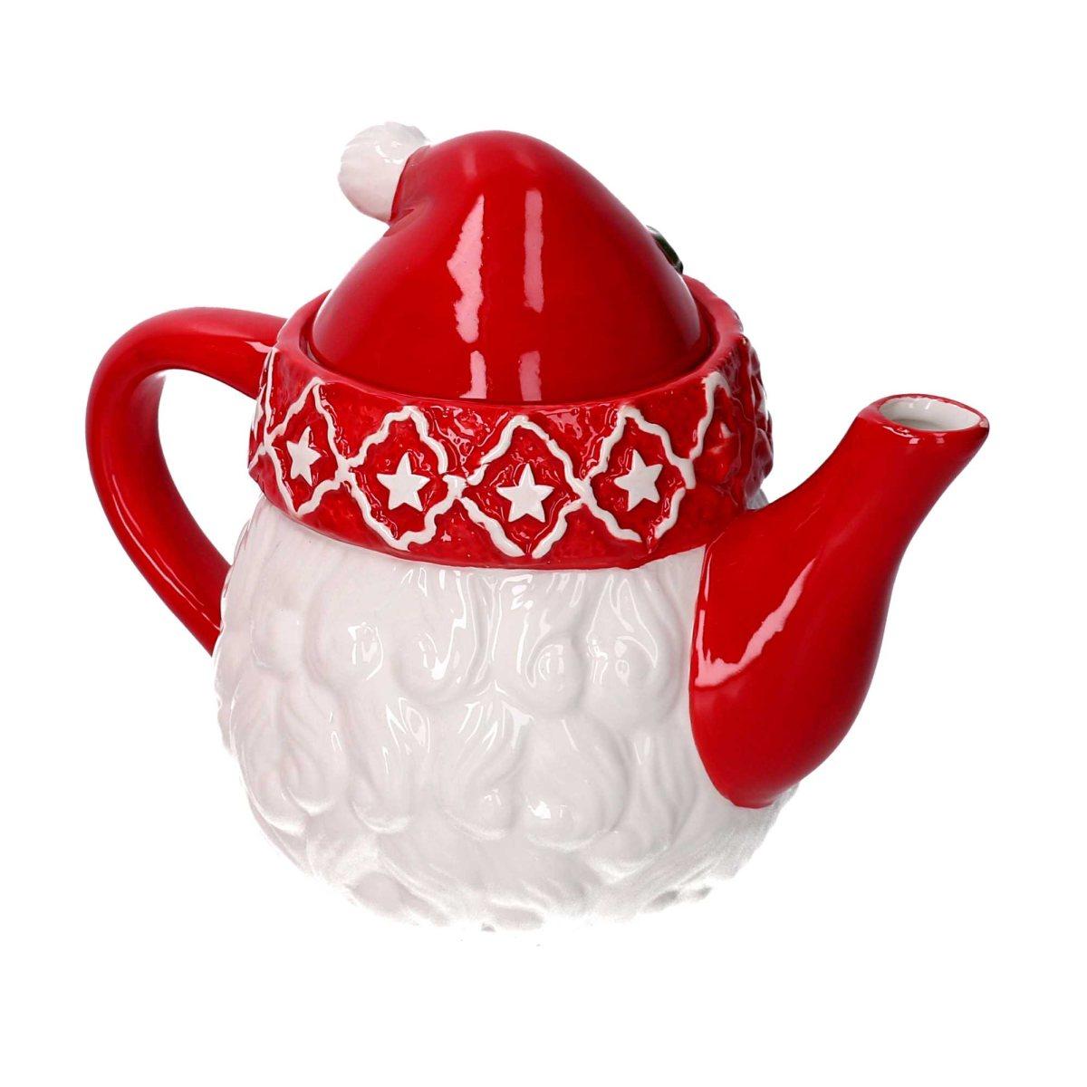 Teiera Natalizia Ceramica con Babbo Natale cm.22 |Vacchetti