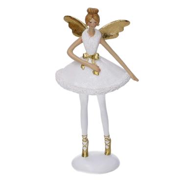 Angelo Resina Ballerina con Ali Oro cm.28