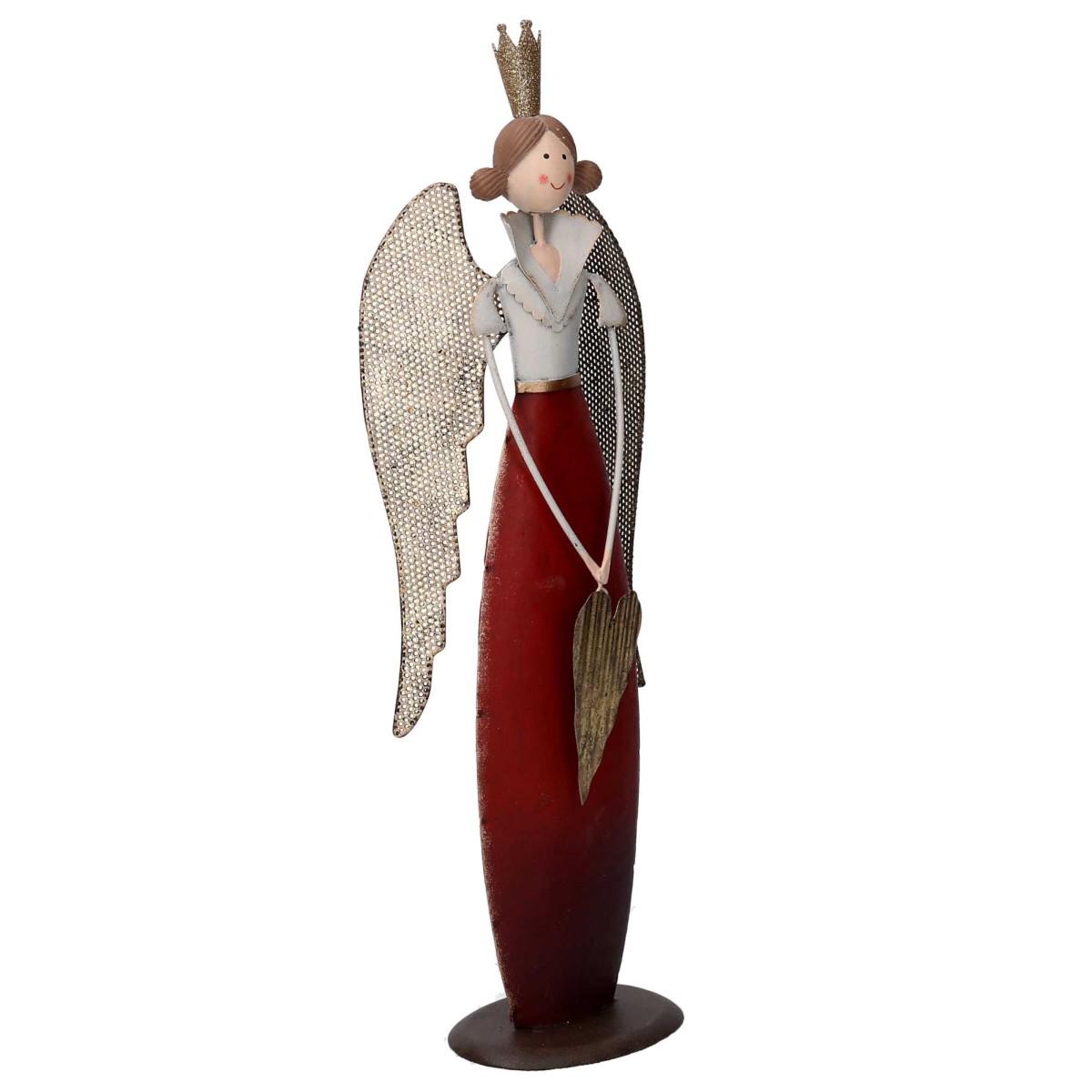 Angelo Metallo Rosso/Oro cm.34,5 |Vacchetti