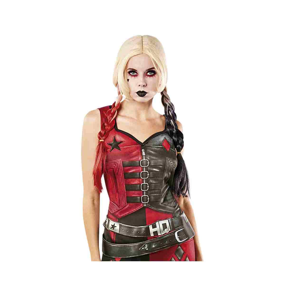 Parrucca Bionda con Trecce Harley Quinn |Rubie's