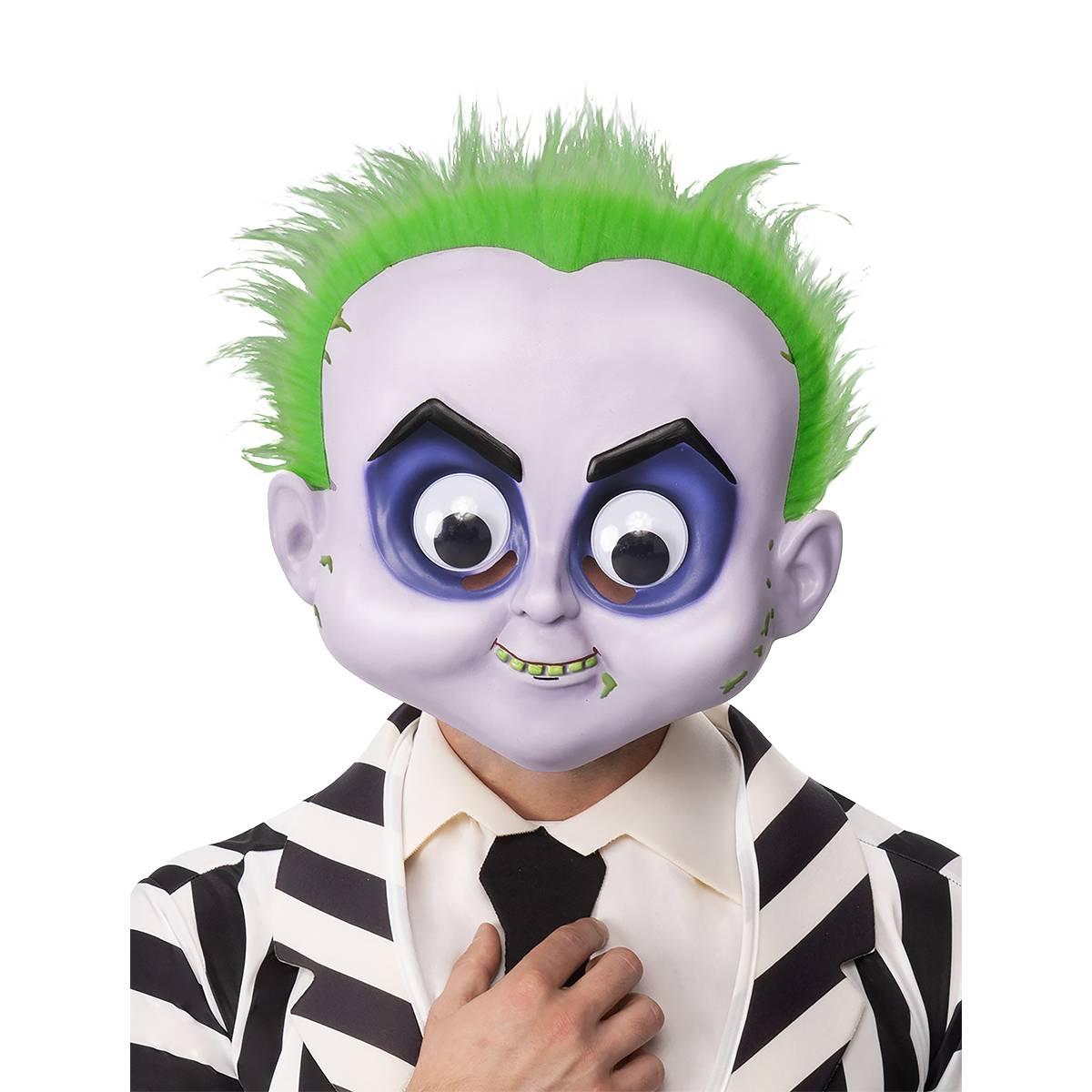 Maschera Viso PVC Horror Beetlejuice con Occhi Googly |Rubie's