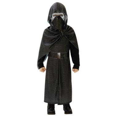 Costume Bambino Piccolo Fantasma: Mantello Con Cappuccio Bianco E Nero, Per Halloween E Carnevale