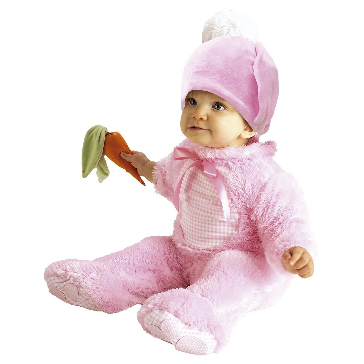 M2 Store Costume da Coniglietto Rosa per Neonato Rubie's