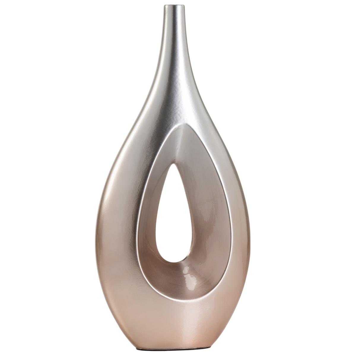 Vaso Ceramica Goccia Ombre d'Oro Alto cm.29x63 |Ambienti Glamour