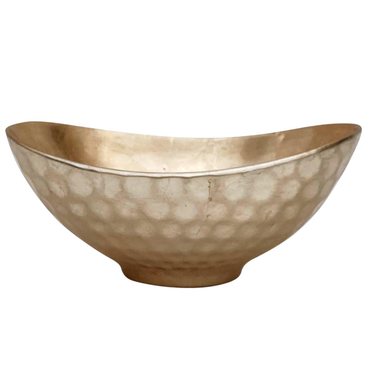 Centrotavola Ceramica Oro cm.26x21x9 -54C063 |Ambienti Glamour