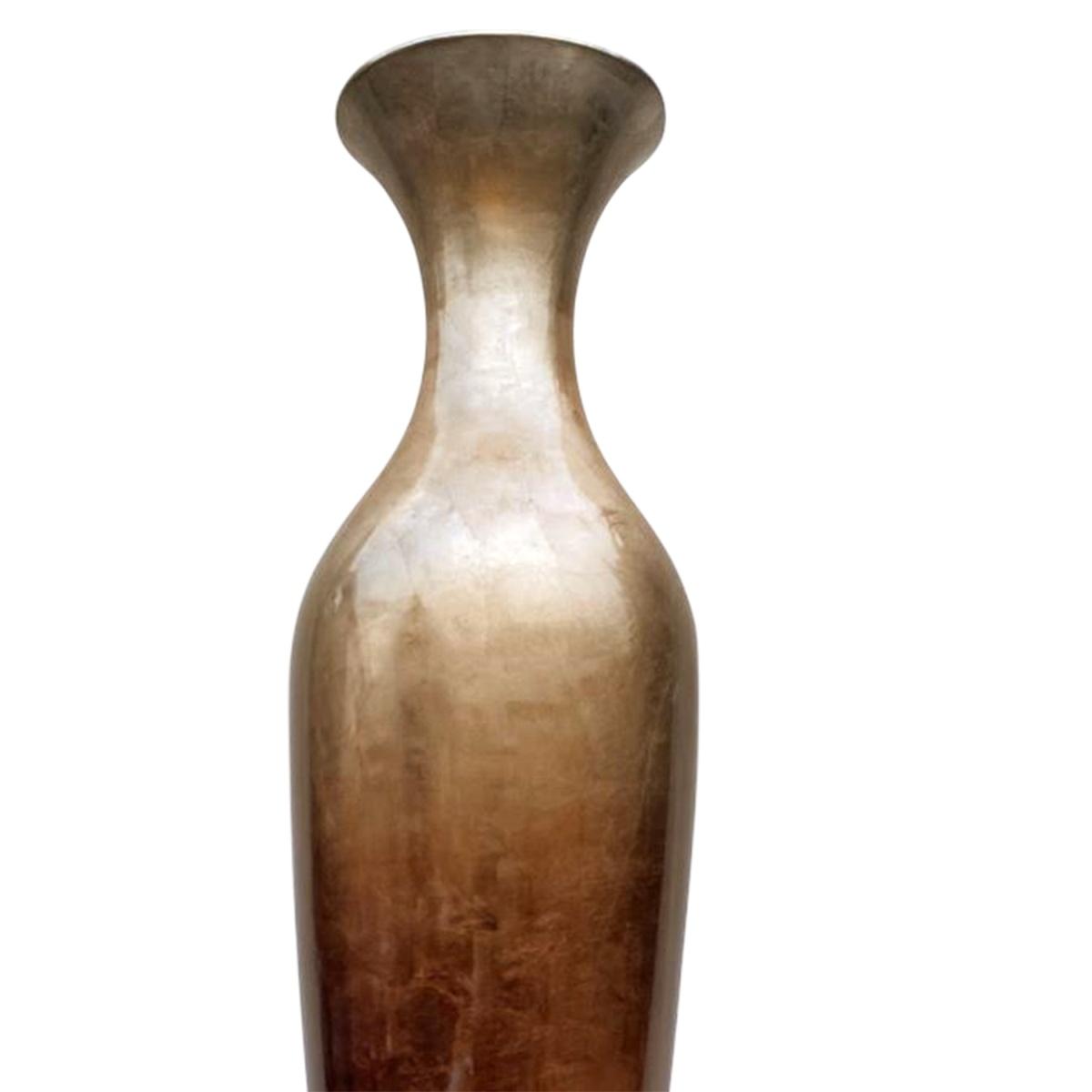 Vaso Ceramica Argento Bronzo cm.ÃƒÂ˜25x88 | Ambienti Glamour