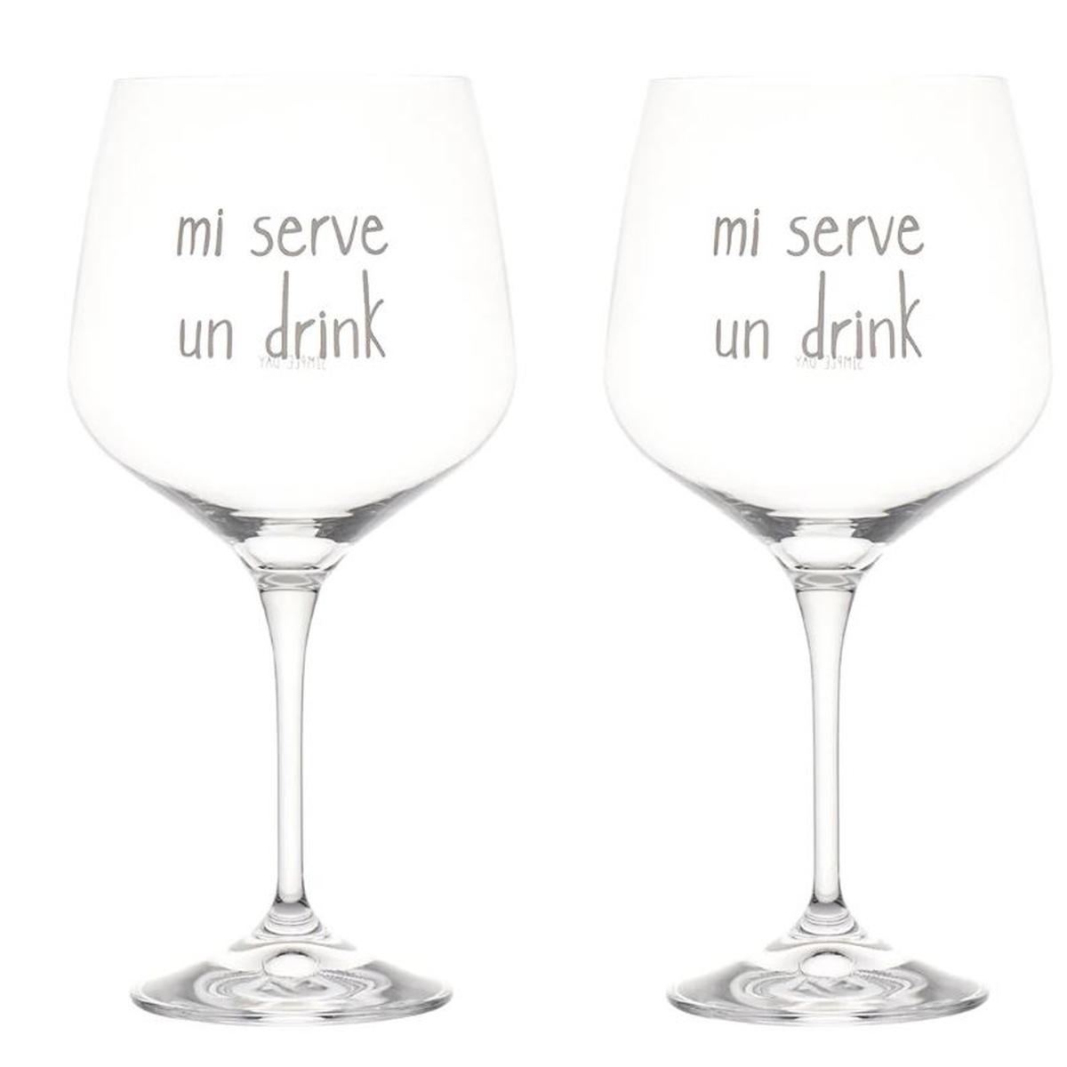 Bicchiere Vetro p2 Calice Mi Serve un Drink Simple Day |Simple