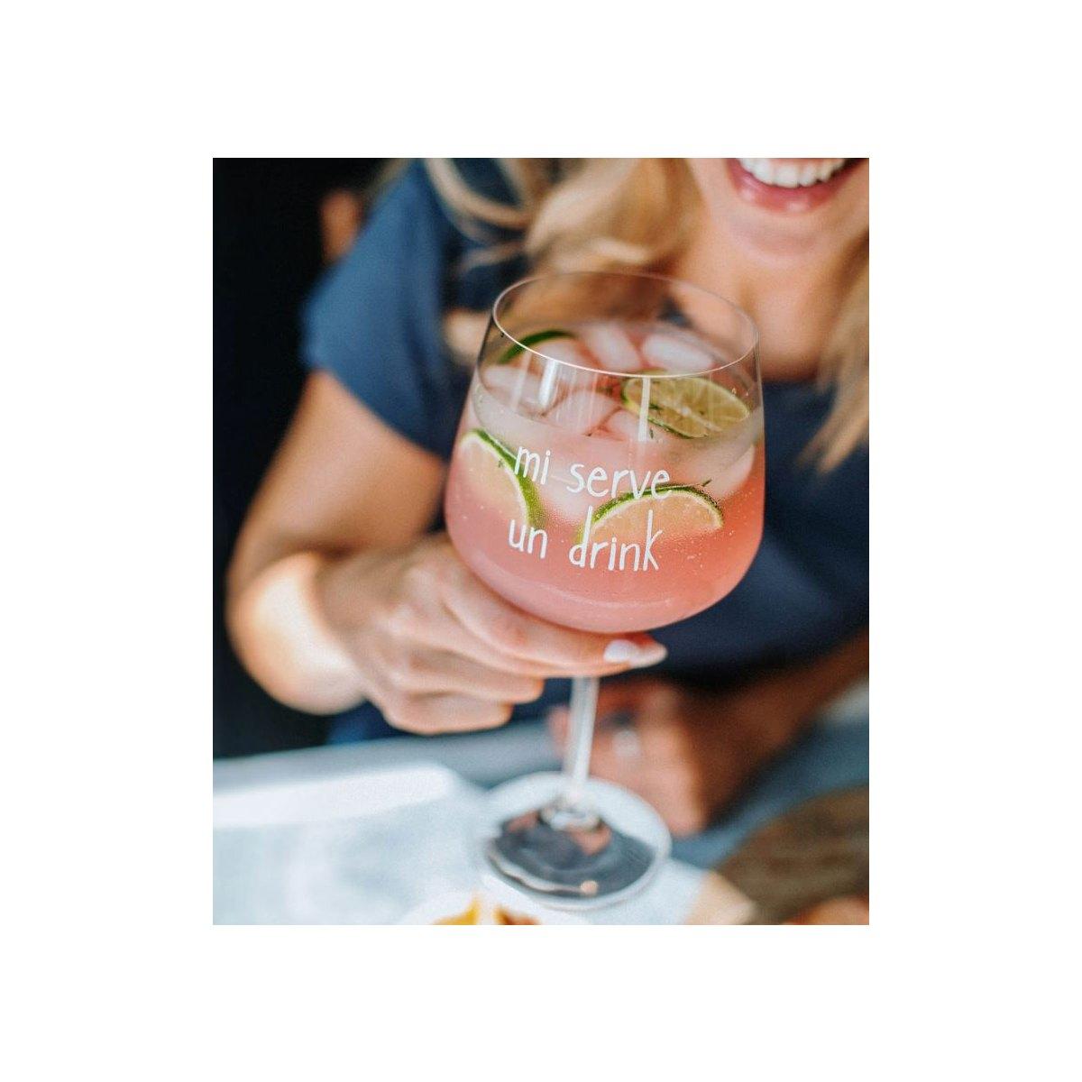 Bicchiere Vetro p2 Calice Mi Serve un Drink Simple Day |Simple