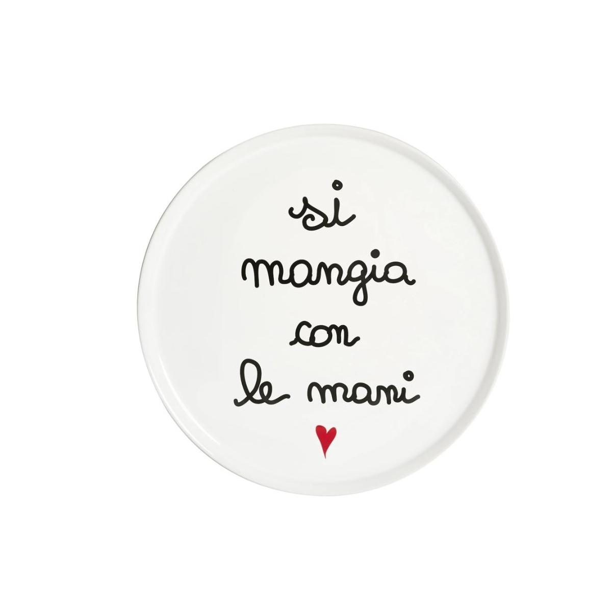 Piatto Tavola Ceramica cm.ÃƒÂ˜31,5 Simply Day Si Mangia con Le Mani | Simple