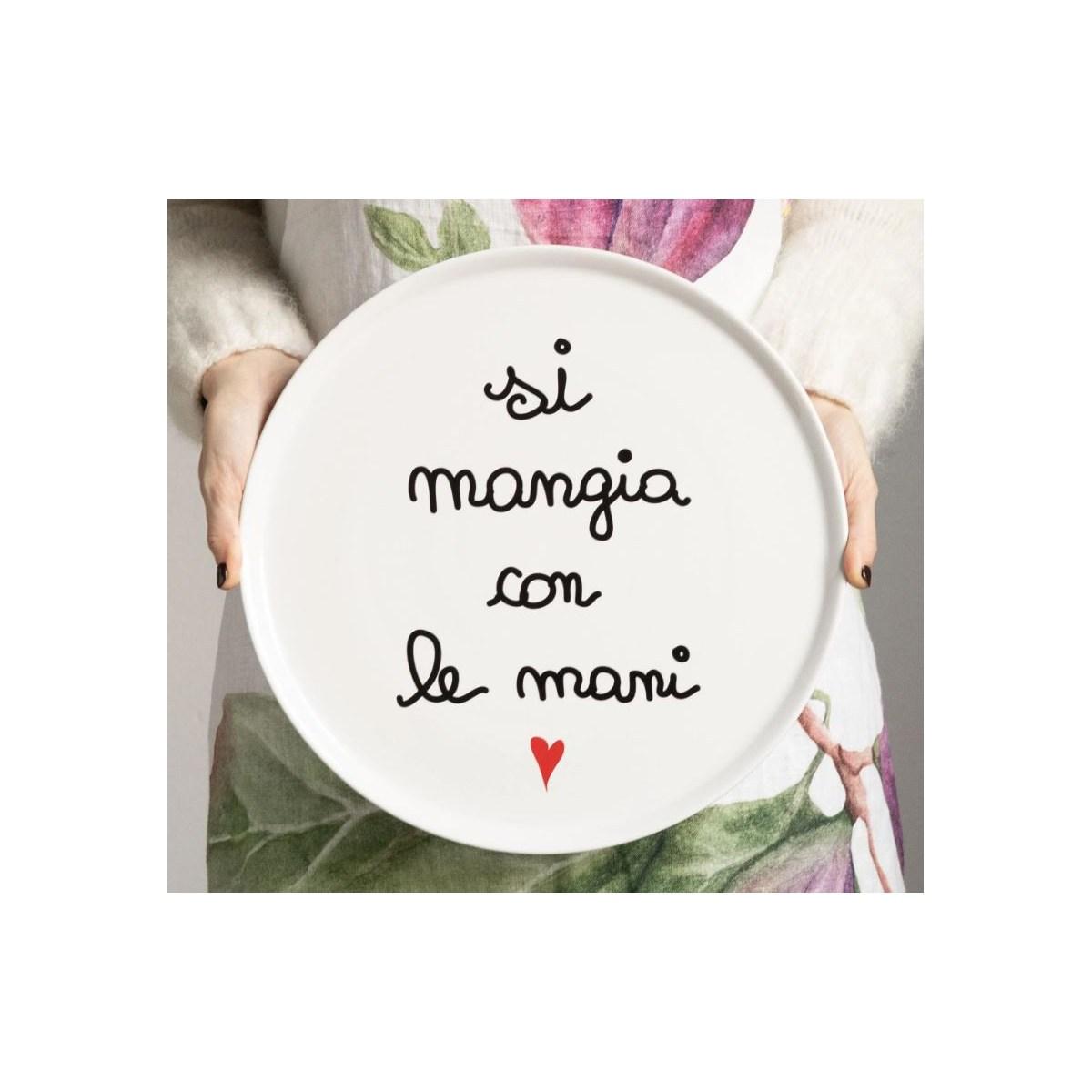 Piatto Tavola Ceramica cm.ÃƒÂ˜31,5 Simply Day Si Mangia con Le Mani | Simple