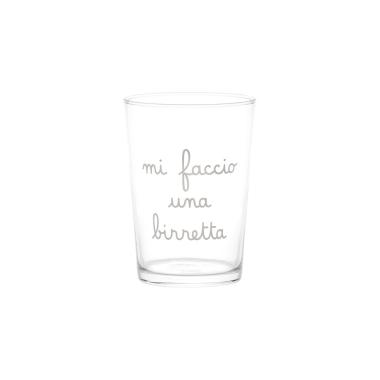 Bicchiere Vetro p1 Birra Simple Day Mi Faccio una Biretta ml.500 |Simple