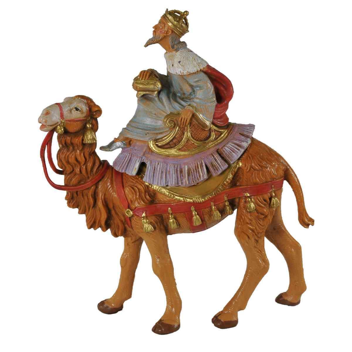 Statua presepe 10 cm re magi cammello modello a