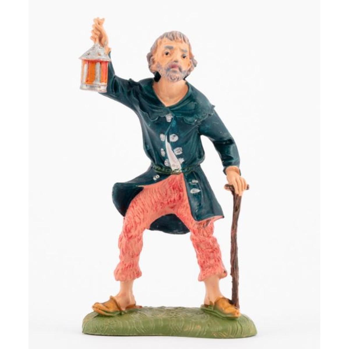 Statua cm.10 Pastore con Lanterna Bastone | Fontanini