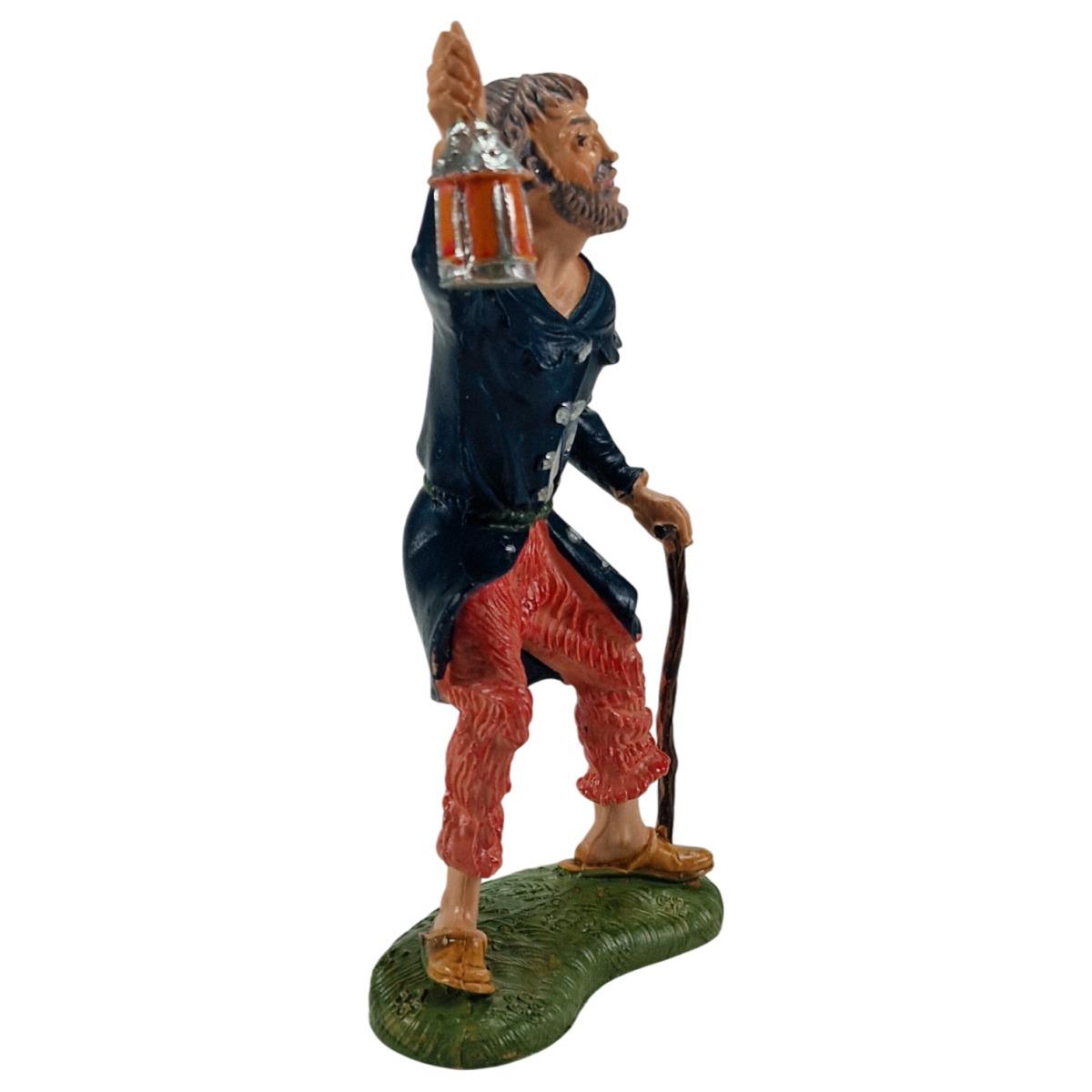 Statua cm.10 Pastore con Lanterna Bastone | Fontanini