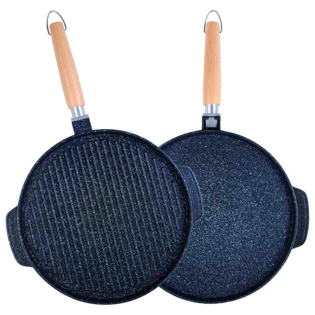 Padella Piastra Vitrinor con Manico Legno cm.ÃƒÂ˜28 | Vitrinor