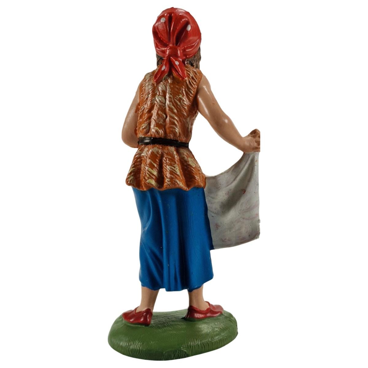 Statua cm.10 Pastorella con Panno | Fontanini