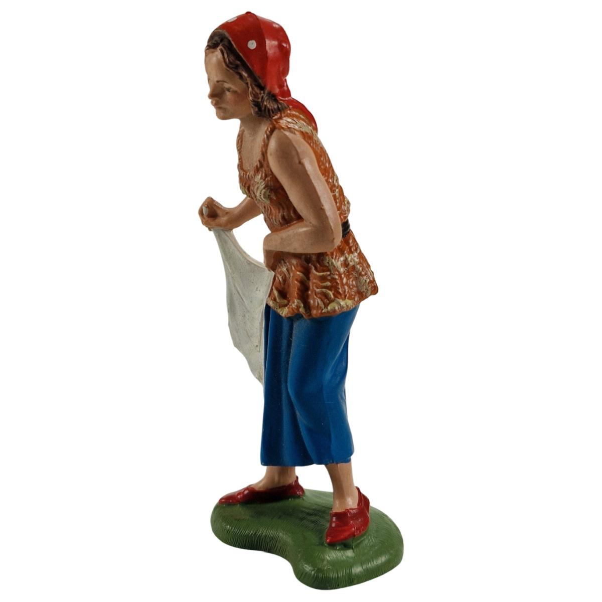 Statua cm.10 Pastorella con Panno | Fontanini