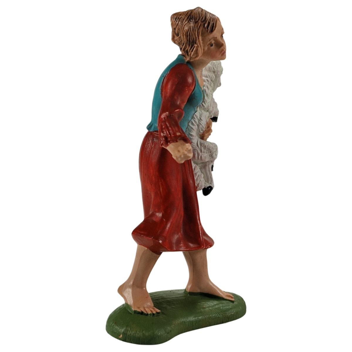 Statua cm.10 Pastorella con Pecora | Fontanini