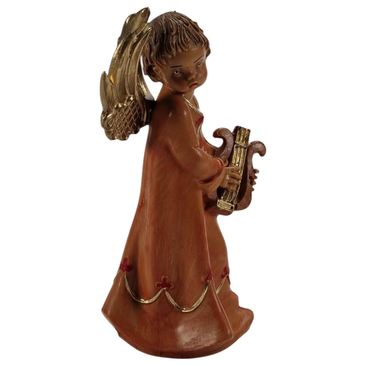 Statua cm.12 Angelo che Suona la Lira | Fontanini