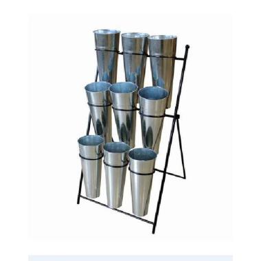 Espositore Natalizio Metallo Fiori 9 Vasi |Casa Conte