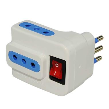 Adattatore Triplo Passo Largo con Interruttore 10 16A | M2 Store