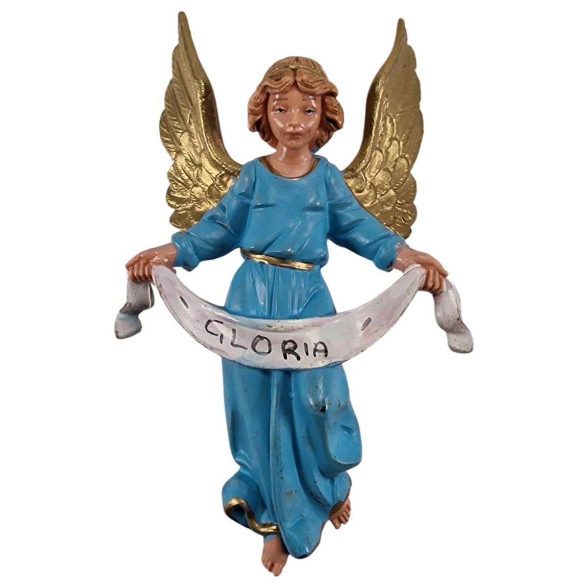 Statua cm.12 Angelo Gloria Azzurro Appenendere | Fontanini