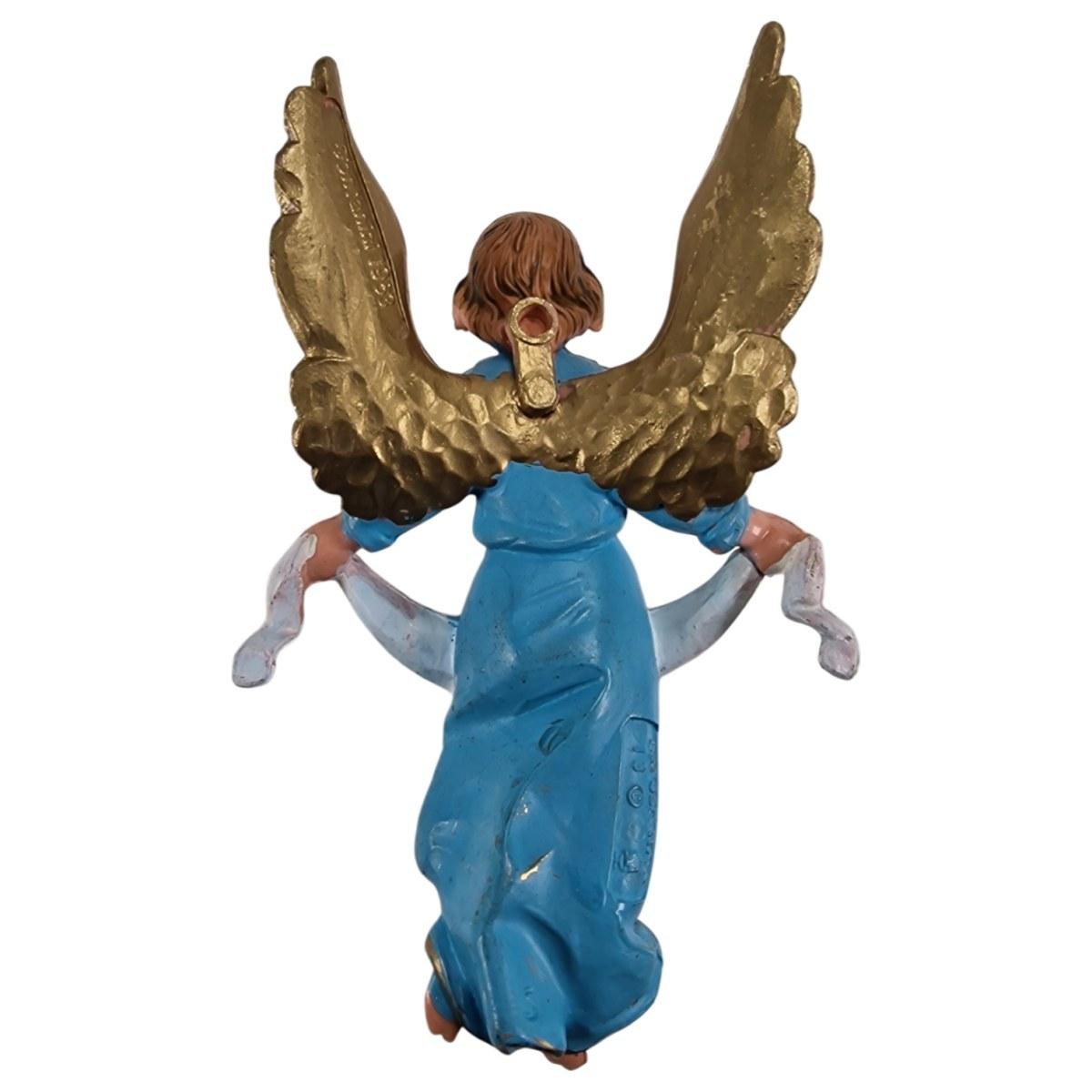 Statua cm.12 Angelo Gloria Azzurro Appenendere | Fontanini