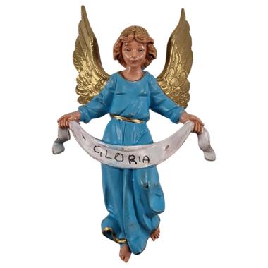 Statua cm.12 Angelo Gloria Azzurro Appenendere | Fontanini