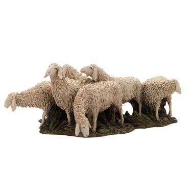 Statua cm.15 Gregge di 6 Pecore | Moranduzzo