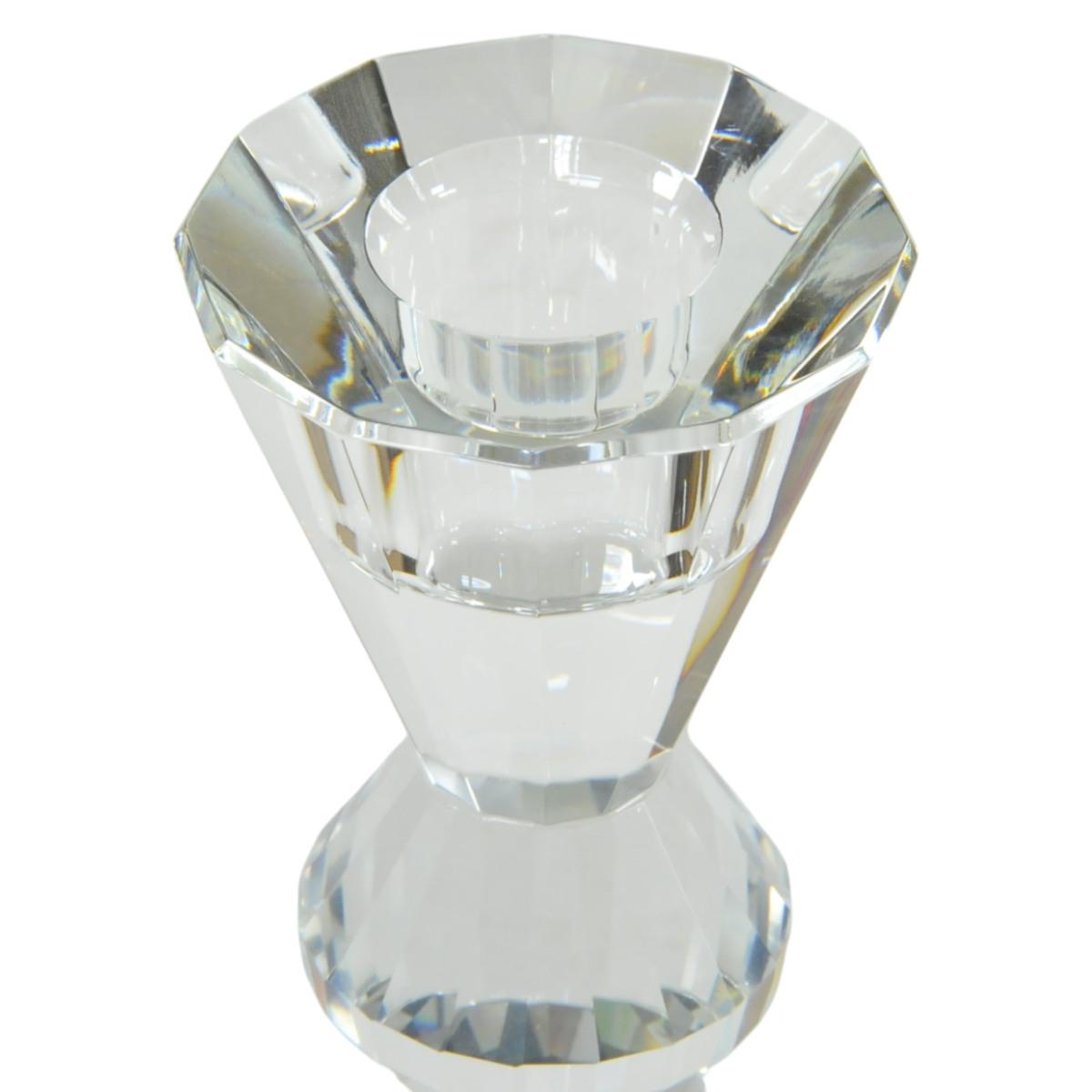 Candeliere con 1 Posto Candela Vetro Kea cm.8x15 |Fade