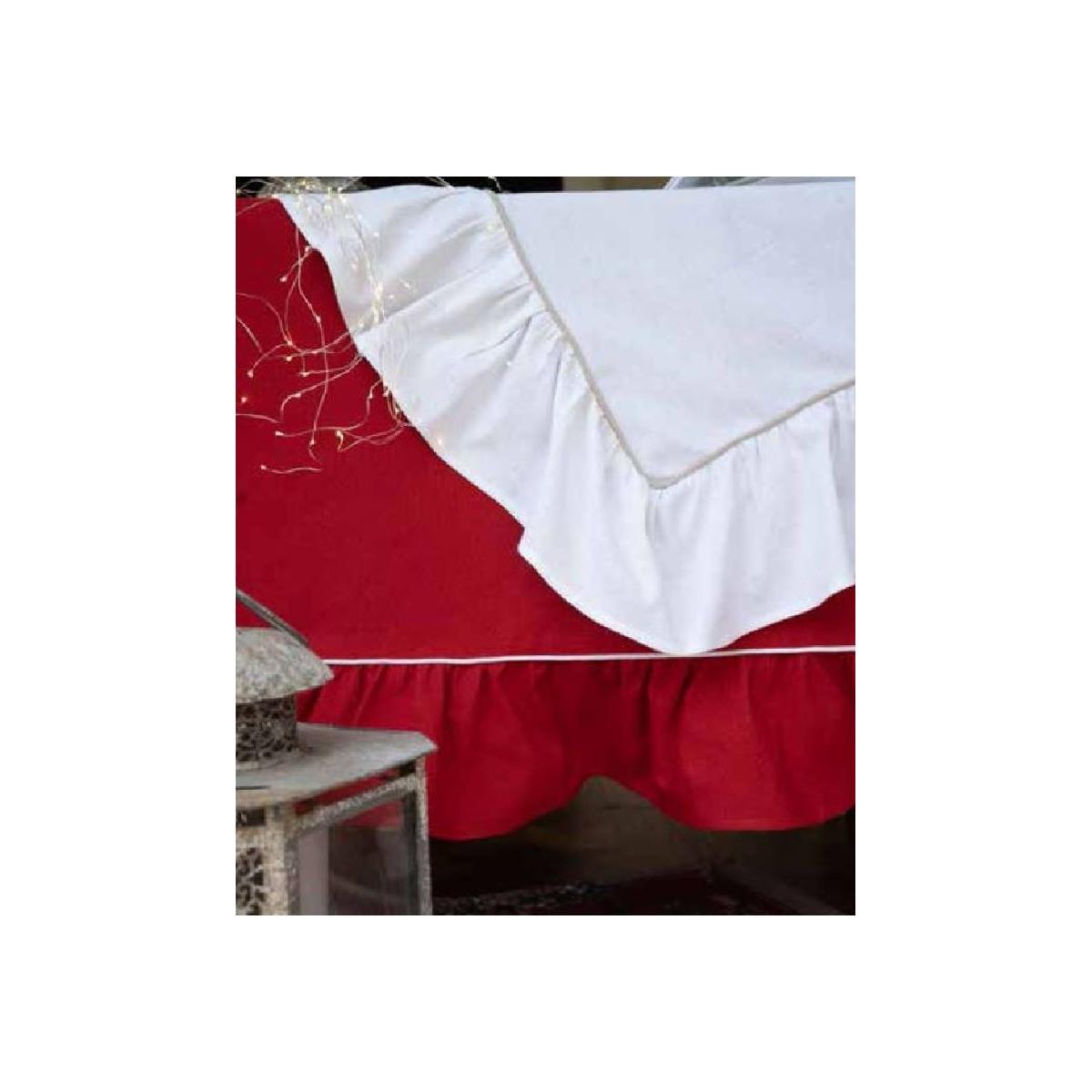 Tovaglia Natalizia cm.160x220 Cotone Fantasia Xmas Glitter 3 Colori -990 Rosso |Atelier17