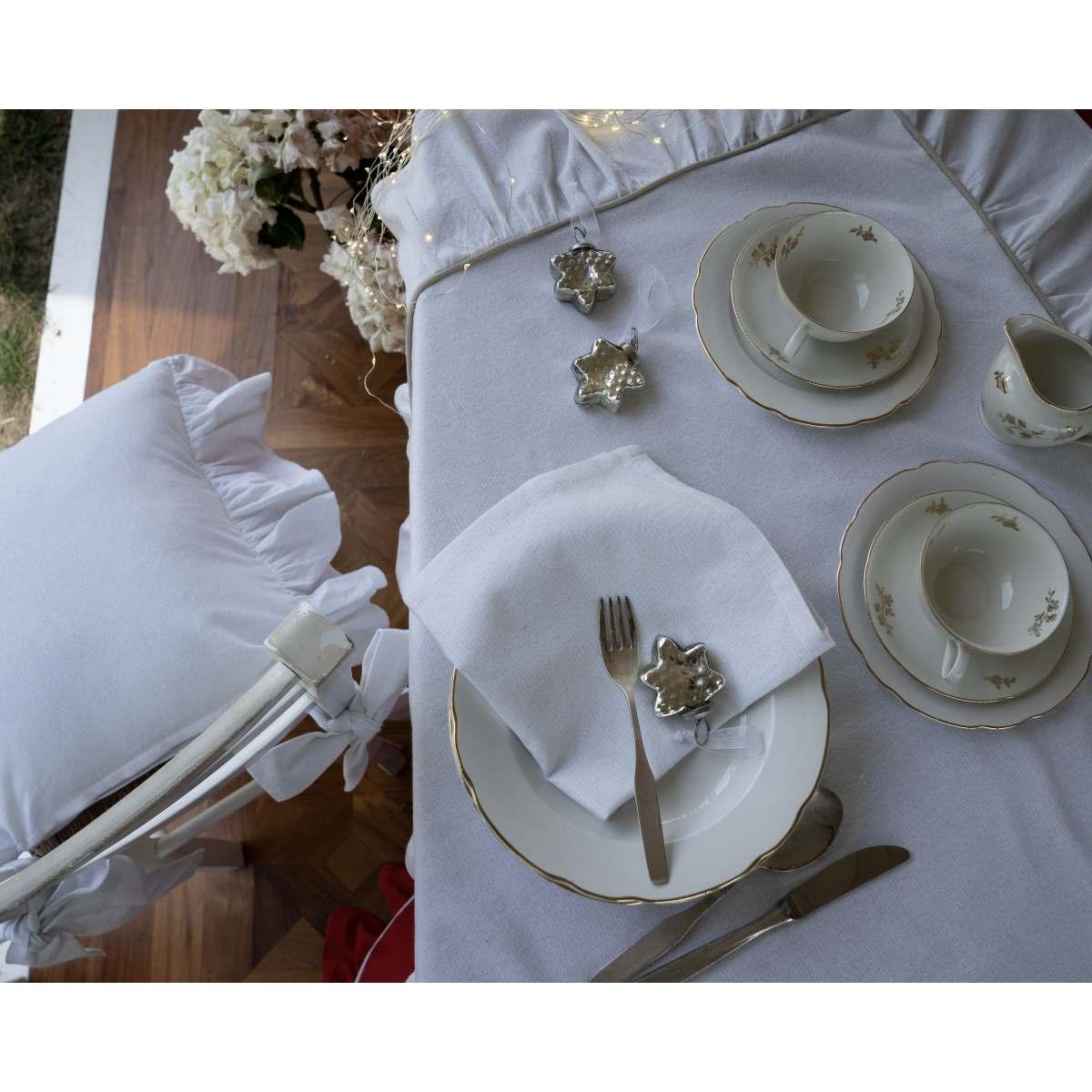 Tovaglia Natalizia cm.160x280 Cotone Fantasia Xmas Glitter 3 Colori -00003 Rosso |Atelier17