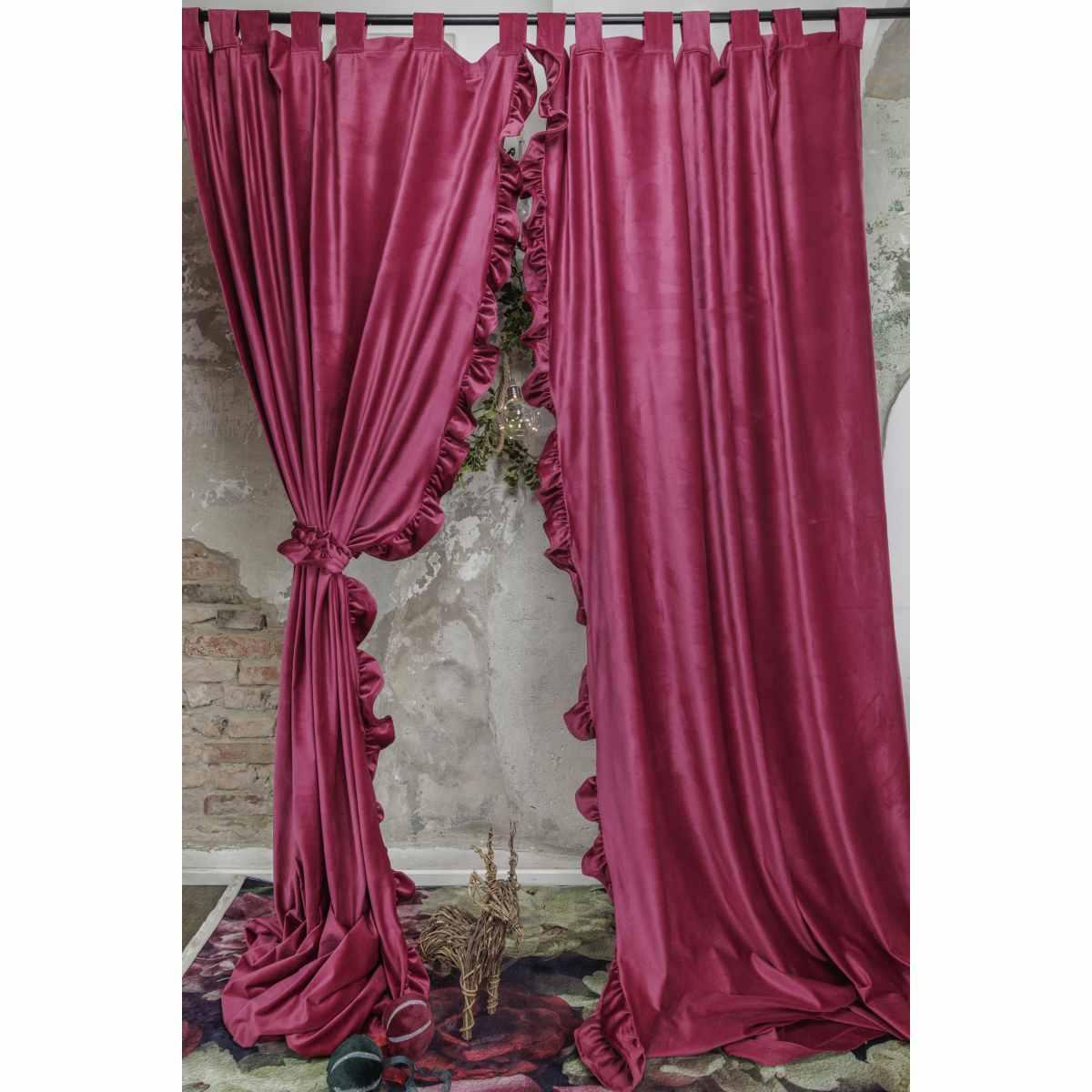 Tenda Coppia Caresse Velluto 2 Colori Assortiticm.140x290 | Atelier17