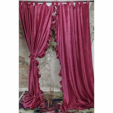 Tenda Coppia Caresse Velluto 2 Colori Assortiticm.140x290 | Atelier17